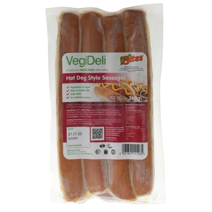 VBites Jumbo Hot Dogs (cold) 360g
