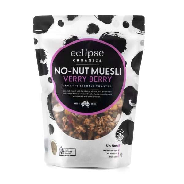 Eclipse Organic Muesli Toasted Verry Berry Nut Free 410g
