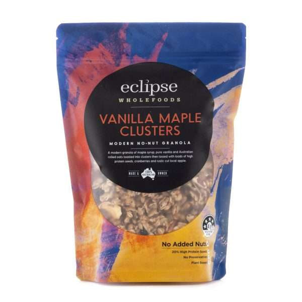 Eclipse Wholefoods Granola Vanilla Maple Clusters 425g