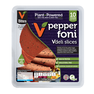 Vbites Pepperfoni Slices 100g (cold)
