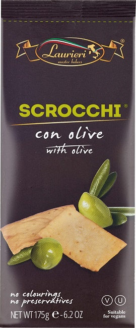Laurieri Scrocchi Crackers - Olive 175g