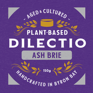 Dilectio Vegan Ashed Brie 150g (cold)