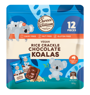 Sweet William Rice Crackle Chocolate Koala Sharepack 12 pack 180g (cold)