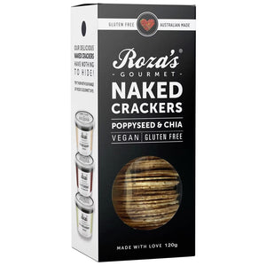 Roza's Gourmet Crackers - Poppyseed & Chia 120g