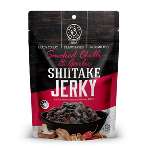 Back To Basics Shiitake Jerky - Smoked Chilli & Garlic 60g