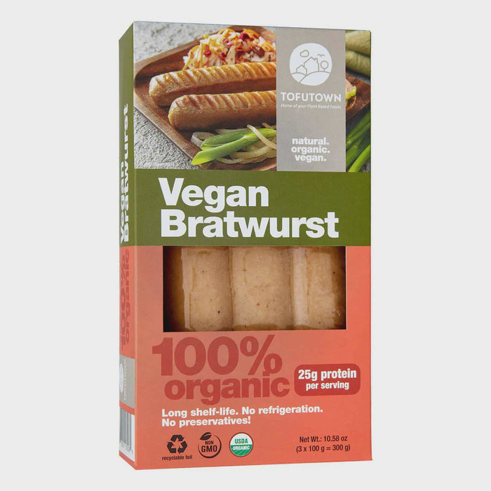 Tofutown Organic Bratwurst Sausages 300g