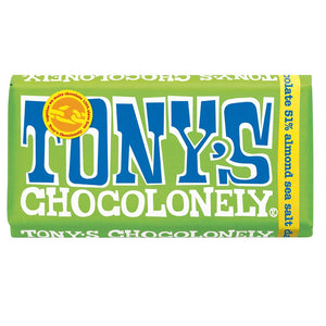 Tony Chocolonely - Dark Almond Sea Salt Block 180g