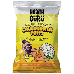 Health Guru Cauliflower Puffs - Vegan Cheddar 56g
